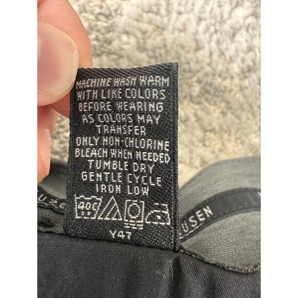 Van Heusen Mens Size 36/32 Pleated Pants Gray Casual Button Zip Pocket - Picture 10 of 11